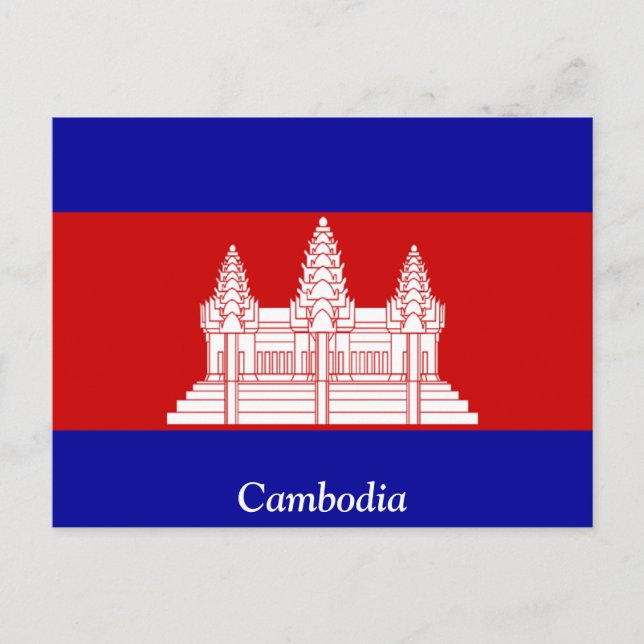 Postal Bandera de Camboya (Anverso)