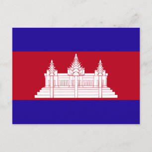 Postal Bandera de Camboya