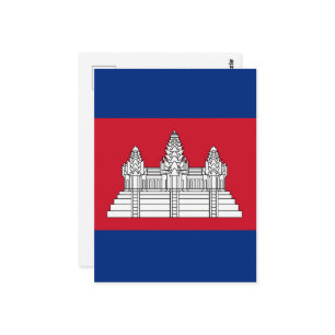 Postal Bandera de Camboya