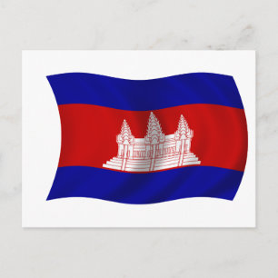 Postal Bandera de Camboya