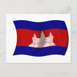Postal Bandera de Camboya