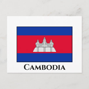 Postal Bandera de Camboya