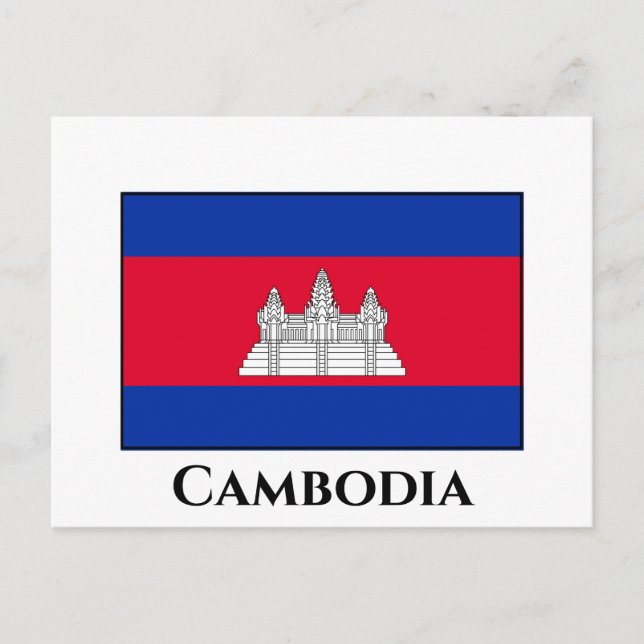Postal Bandera de Camboya (Anverso)