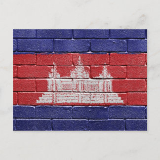 Postal Bandera de Camboya