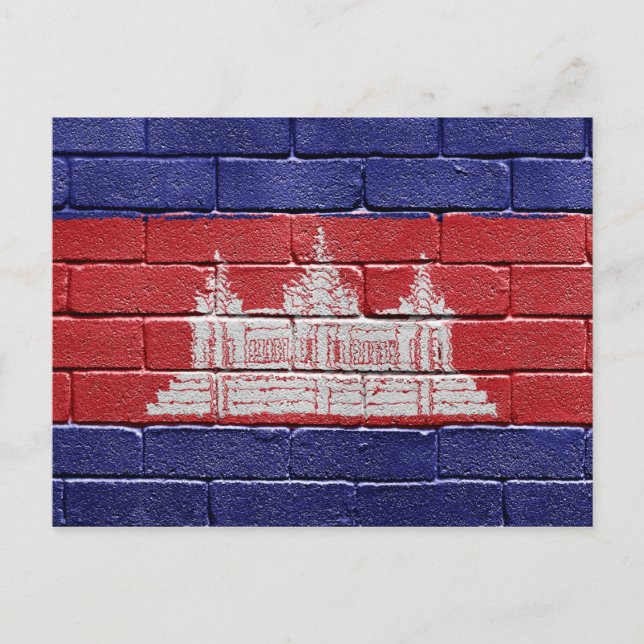 Postal Bandera de Camboya (Anverso)