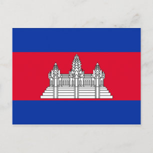 Postal Bandera de Camboya