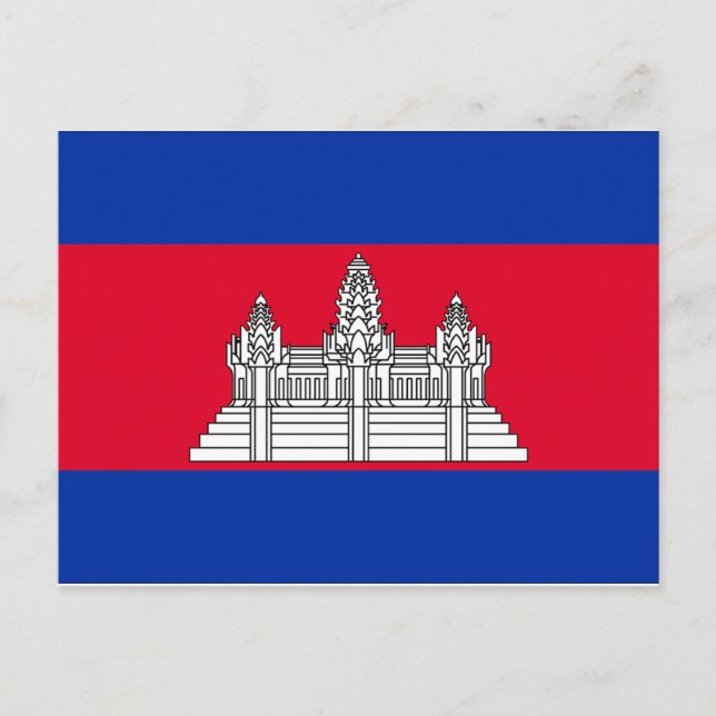 Postal Bandera de Camboya (Anverso)