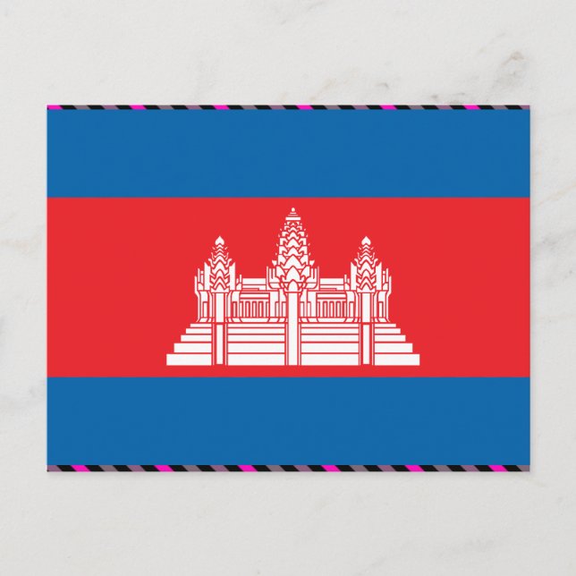Postal Bandera de Camboya (Anverso)