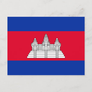 Postal Bandera de Camboya