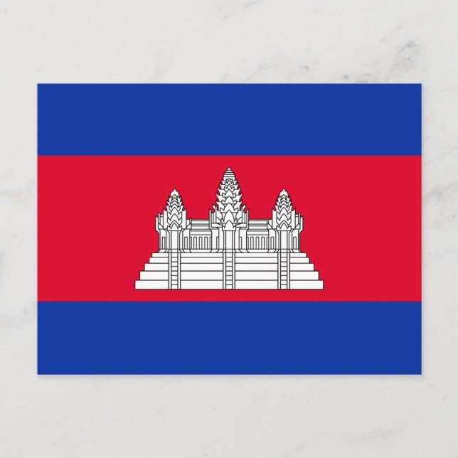 Postal Bandera de Camboya (Anverso)