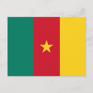 Postal Bandera de Camerún Patriótico