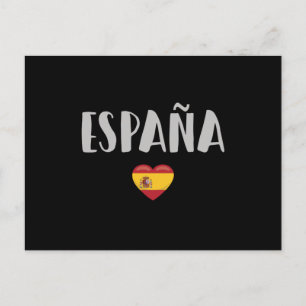 Postal Bandera de camiseta de hinchas de fútbol de España