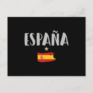 Postal Bandera de camiseta de hinchas de fútbol de España