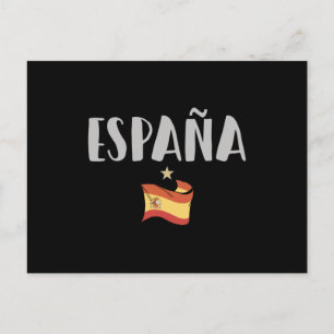 Postal Bandera de camiseta de hinchas de fútbol de España