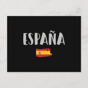 Postal Bandera de camiseta de hinchas de fútbol de España