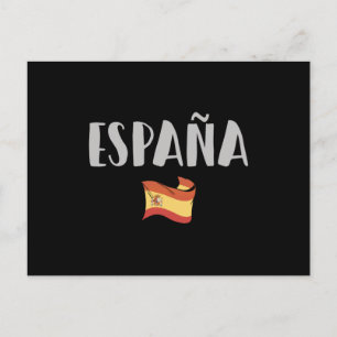Postal Bandera de camiseta de hinchas de fútbol de España
