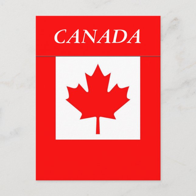 Postal Bandera de Canadá (Anverso)