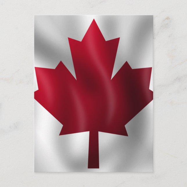 Postal Bandera de Canadá (Anverso)