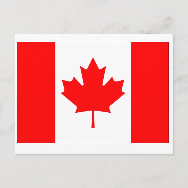 Postal Bandera de Canadá (Anverso)