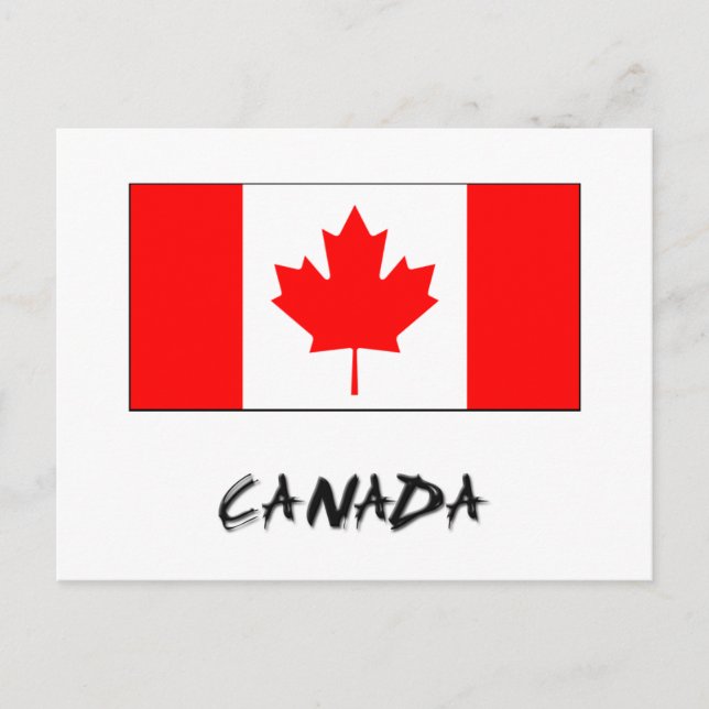 Postal Bandera de Canadá (Anverso)