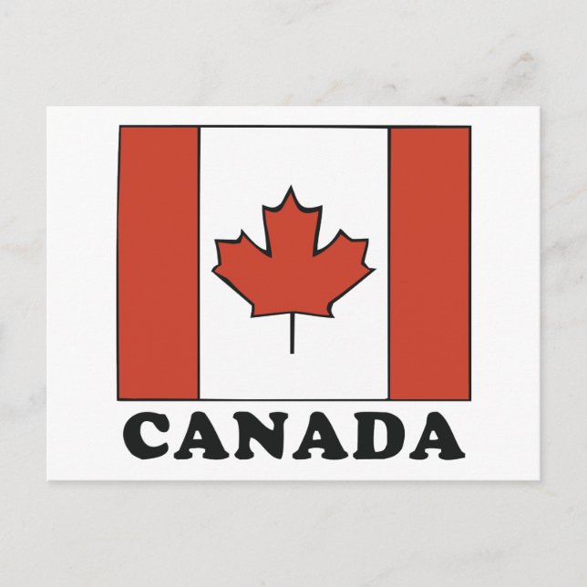 Postal Bandera de Canadá (Anverso)