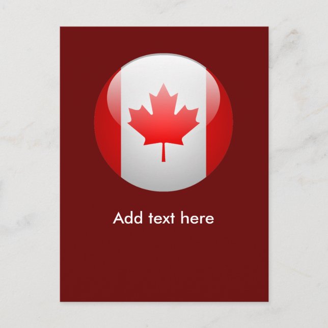 Postal Bandera de Canadá (Anverso)