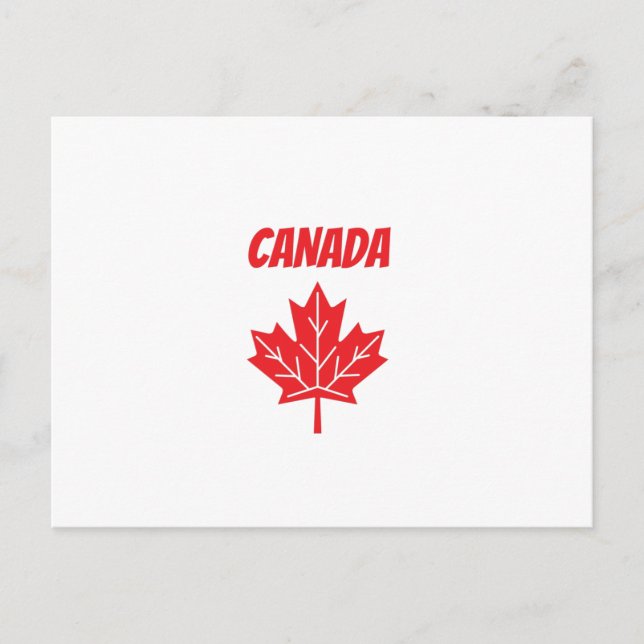 Postal Bandera de Canadá (Anverso)
