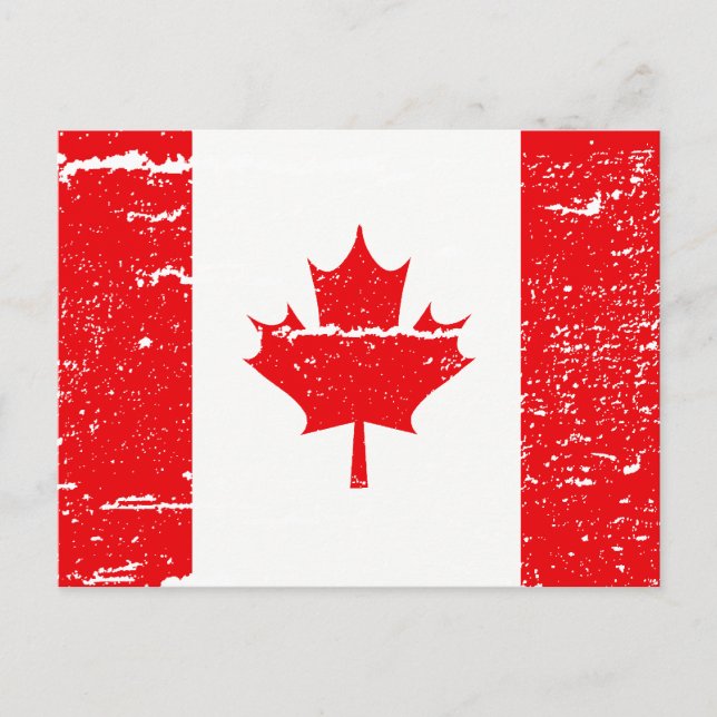 POSTAL BANDERA DE CANADÁ (Anverso)
