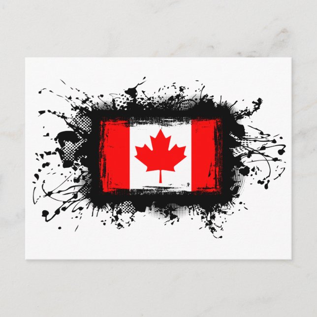 Postal Bandera de Canadá (Anverso)