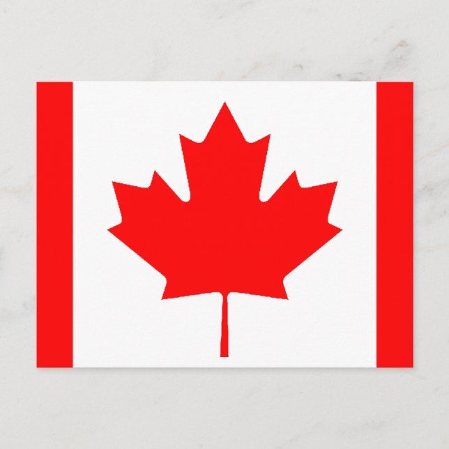 Postal Bandera de Canadá (Anverso)
