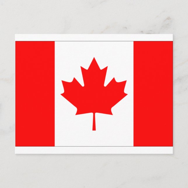 Postal Bandera de Canadá (Anverso)