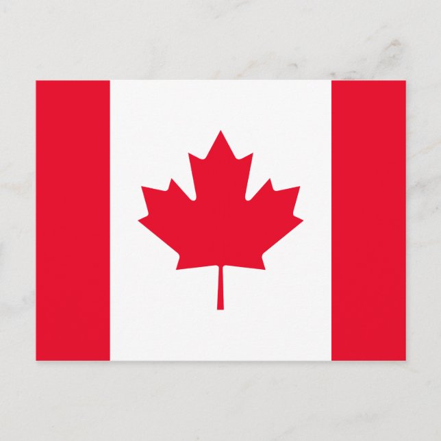 Postal Bandera de Canadá (Anverso)