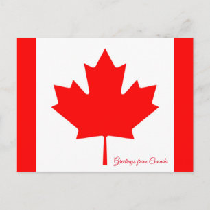Postal Bandera de Canadá