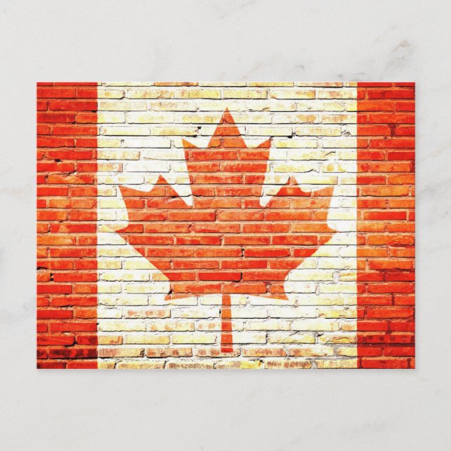 Postal Bandera de Canadá (Anverso)