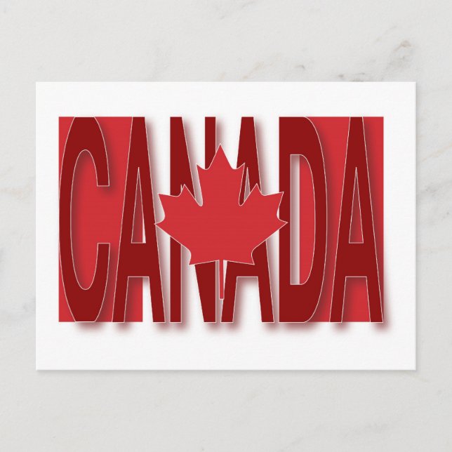 Postal Bandera de Canadá (Anverso)