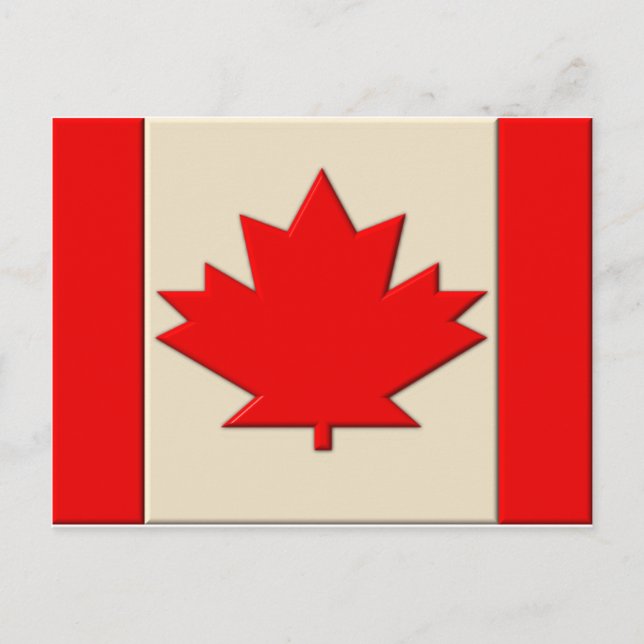Postal Bandera de Canadá (Anverso)