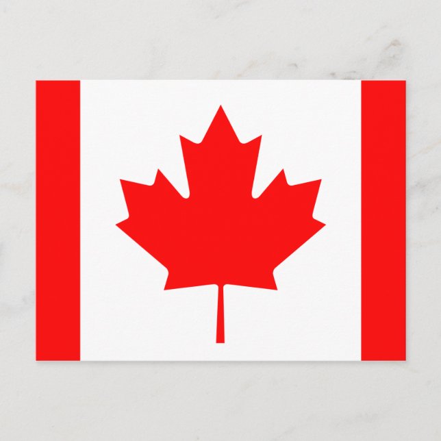 Postal Bandera de Canadá (Anverso)