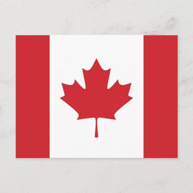 Postal Bandera de Canadá (Anverso)