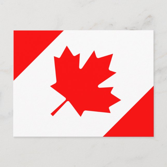 Postal Bandera de Canadá (Anverso)