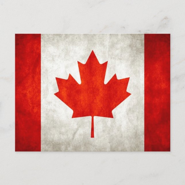 Postal Bandera de Canadá (Anverso)