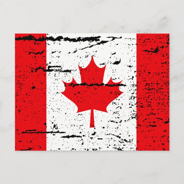 POSTAL BANDERA DE CANADÁ (Anverso)