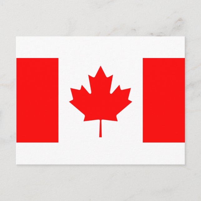 Postal Bandera de Canadá (Anverso)