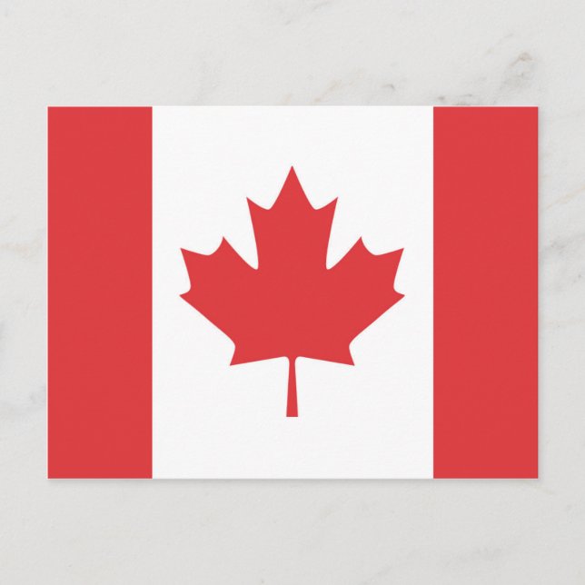 Postal Bandera de Canadá (Anverso)