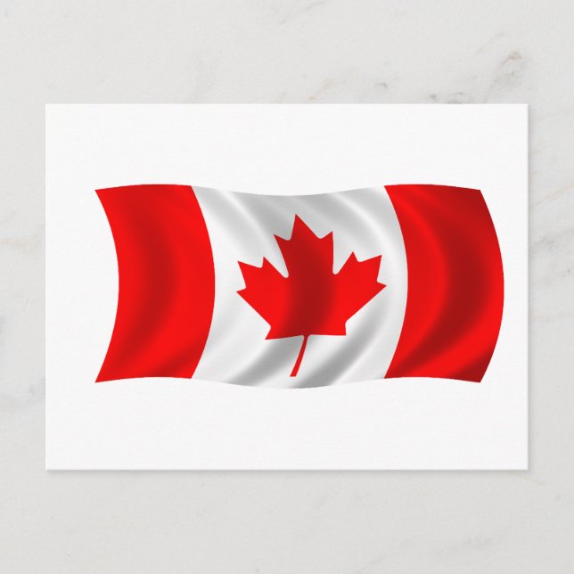 Postal Bandera de Canadá (Anverso)