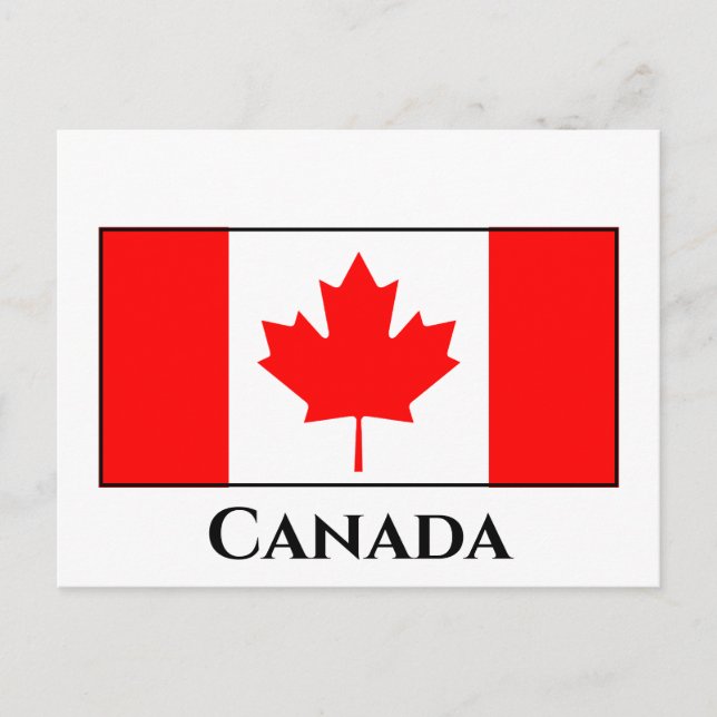 Postal Bandera de Canadá (Canadá) (Anverso)