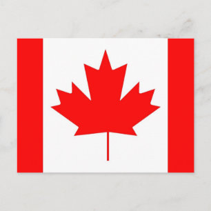 Postal bandera de Canadá, Feliz día de Canadá