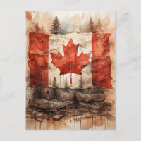 Bandera de Canadá vintage