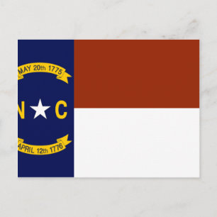 Postal Bandera de Carolina del Norte