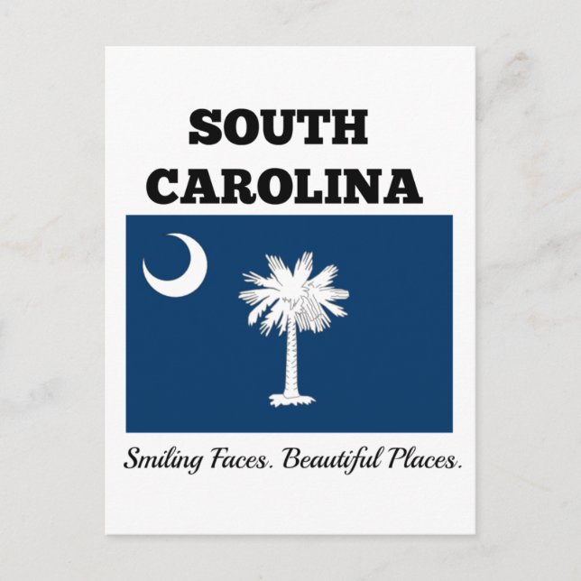 Postal Bandera de Carolina del Sur (Anverso)