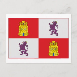 Postal Bandera de Castilla y León